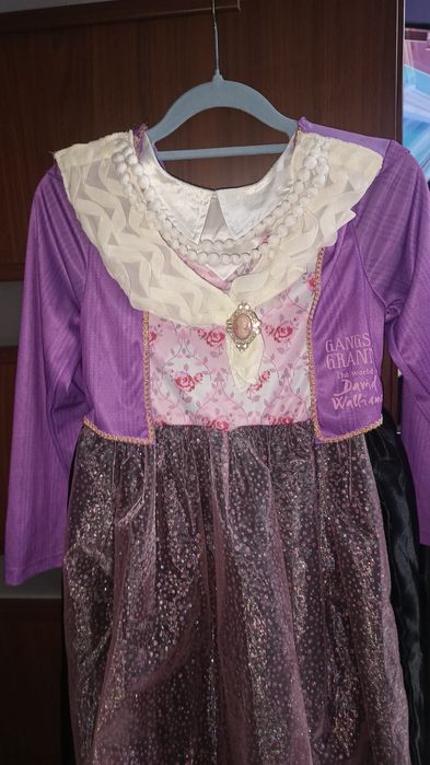 Sukienka królowa księżniczka bal przebierańców 134/140