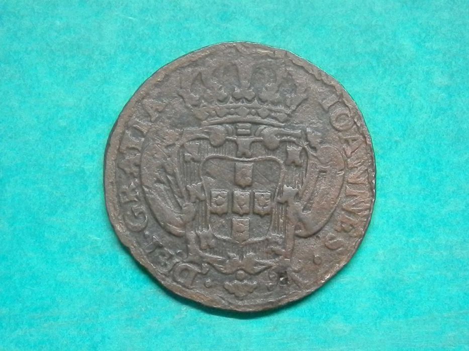 838 - João V: V réis 1728 cobre diam. 30,00 mm., por 27,00