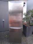 Duza Lodowko-zamrazarka Hotpoint Ariston inoks