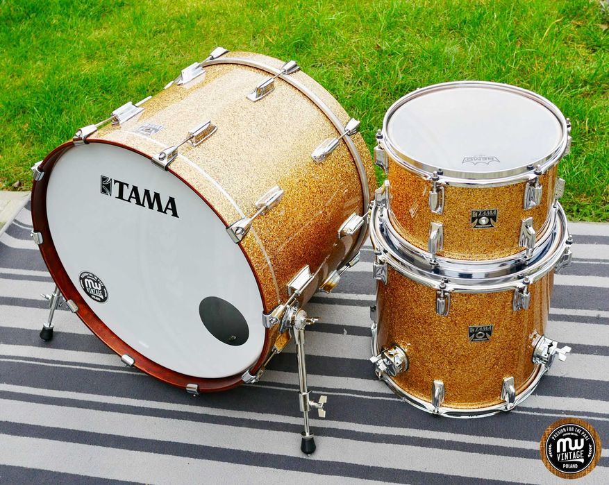 Perkusja Tama Superstar Vintage 22", 12", 14" Gold Sparkle ‼️