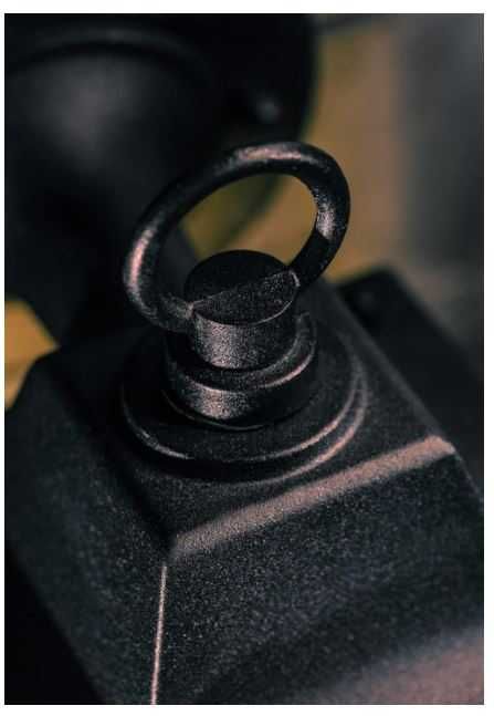 Kinkiet/latarnia montowana na ścianie, kolor czarny, E27 CGC