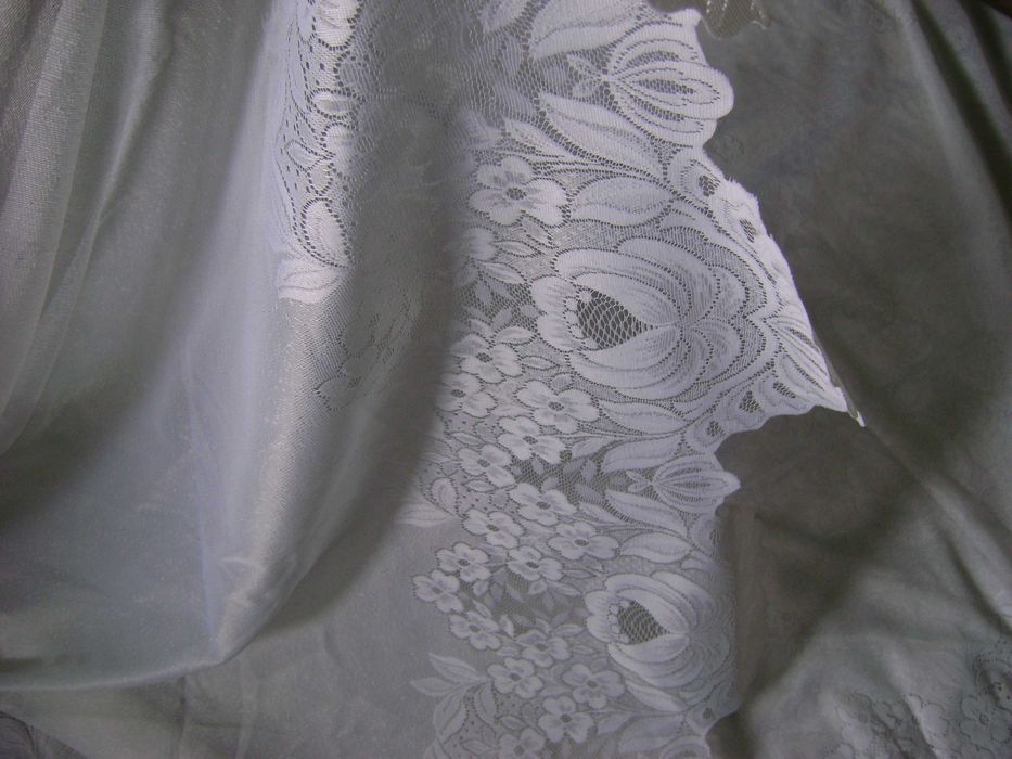 тюль белый капрон гардина выс. 2,9 м шир. 4,3 м