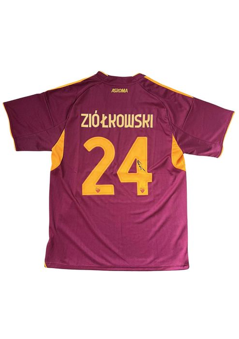 Jan Ziółkowski AS Roma koszulka z autografem + certyfikat autentycznoś