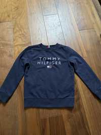 Bluza Tommy Hilfiger dla chłopca granatowa stan bdb r 122/ 7 lat