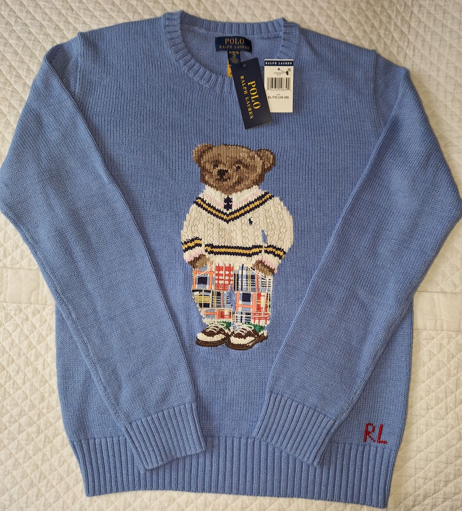 Polo Ralph Lauren sweter z misiem Oryginał Nowy