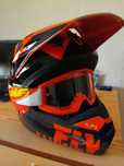 Capacete Fly Rancing Laranja homologado