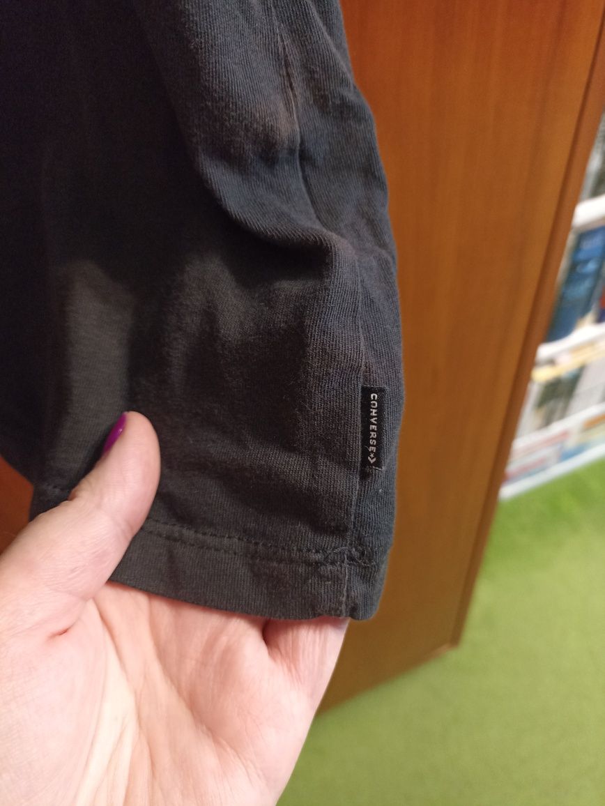 Top Converse czarny białe gwiazdki oryginalny L