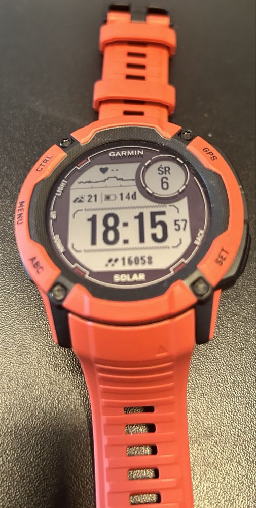 Zegarek garmin instinct  2X SOLAR - jak nowy!