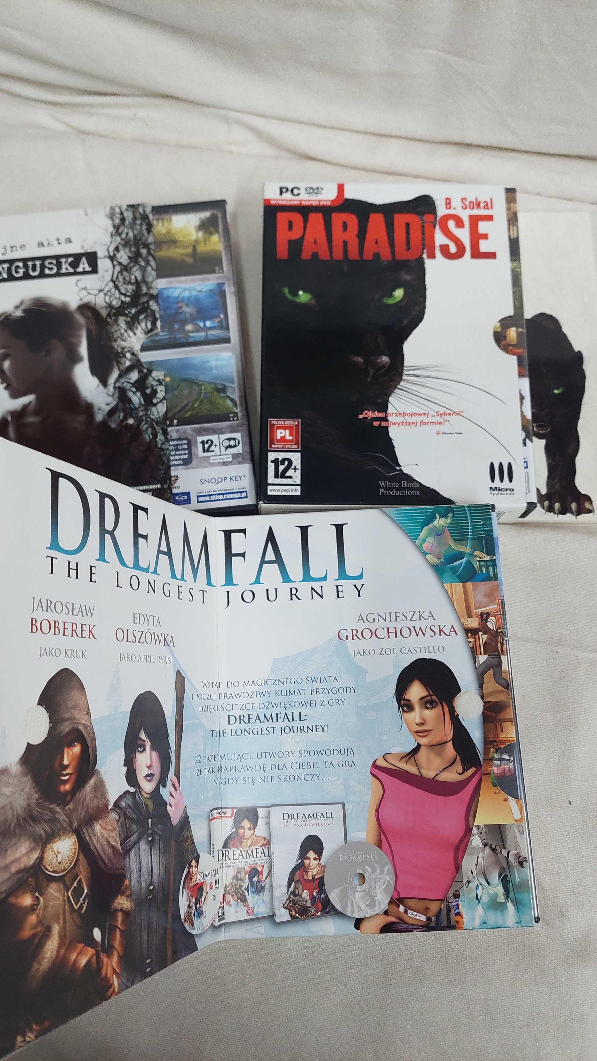 Paradise, Dreamfall, Tajne Akta Tunguska - Przygodowe gry PC Premiera