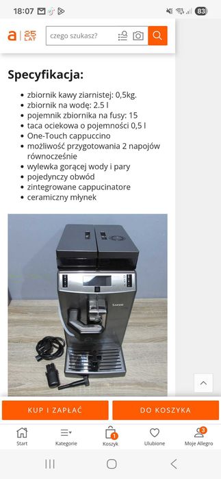 Ekspres Cisnieniowy SAECO LIRIKO