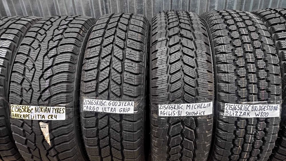 Шини - одиночки 215/65R16C Bridgestone. 9-10мм. Зима с