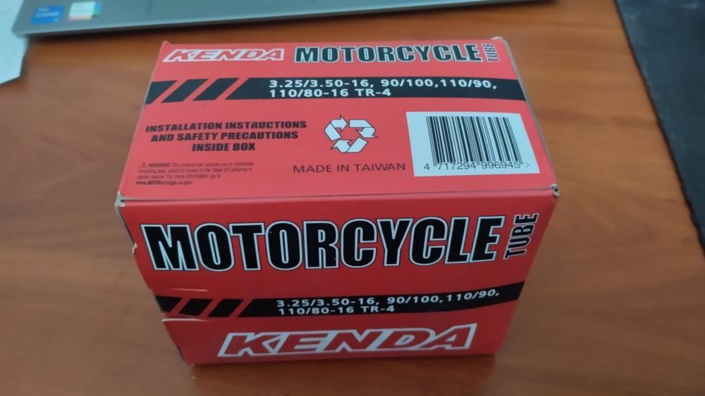 Камера на мотоцикл Kenda 3.25/3.50-16, 90/100,110/90, 110/80-16 TR4