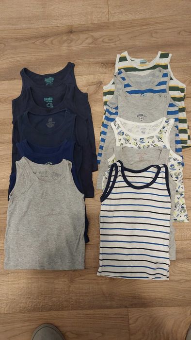 Podkoszulki chłopięce 92/98 11 sztuk