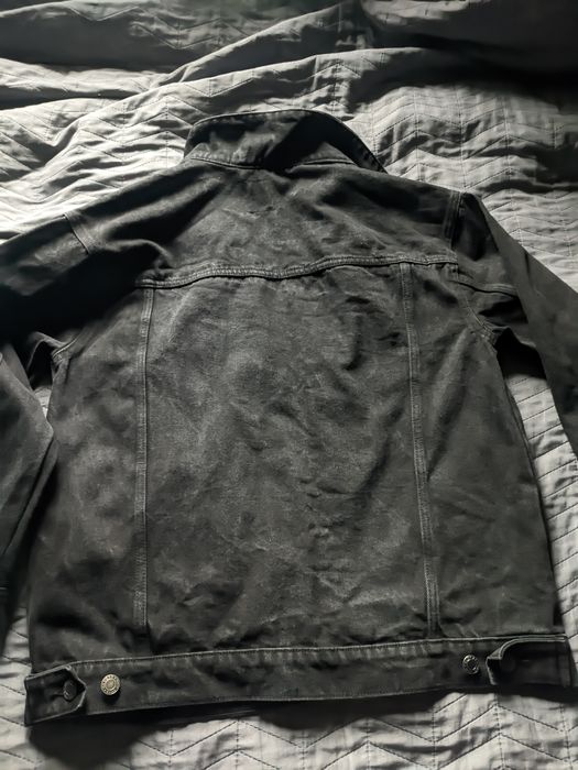 Sinsay czarna katana kurtka jeansowa 38 oversize