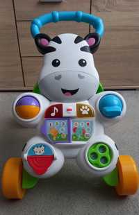 Chodzik jeździk pchacz zebra FISHER PRICE jak nowy zadbany