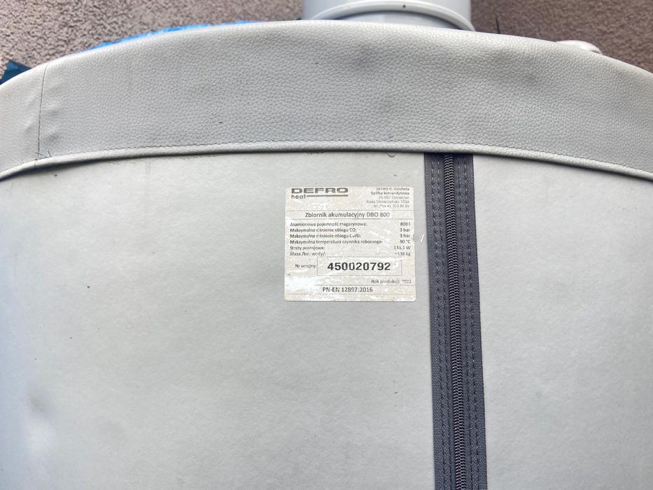Bufor zbiornik Defro DBO 800l ocieplony