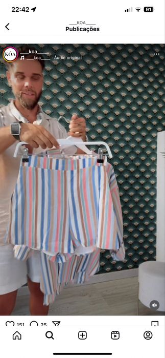 Conjunto camiseiro e calcao