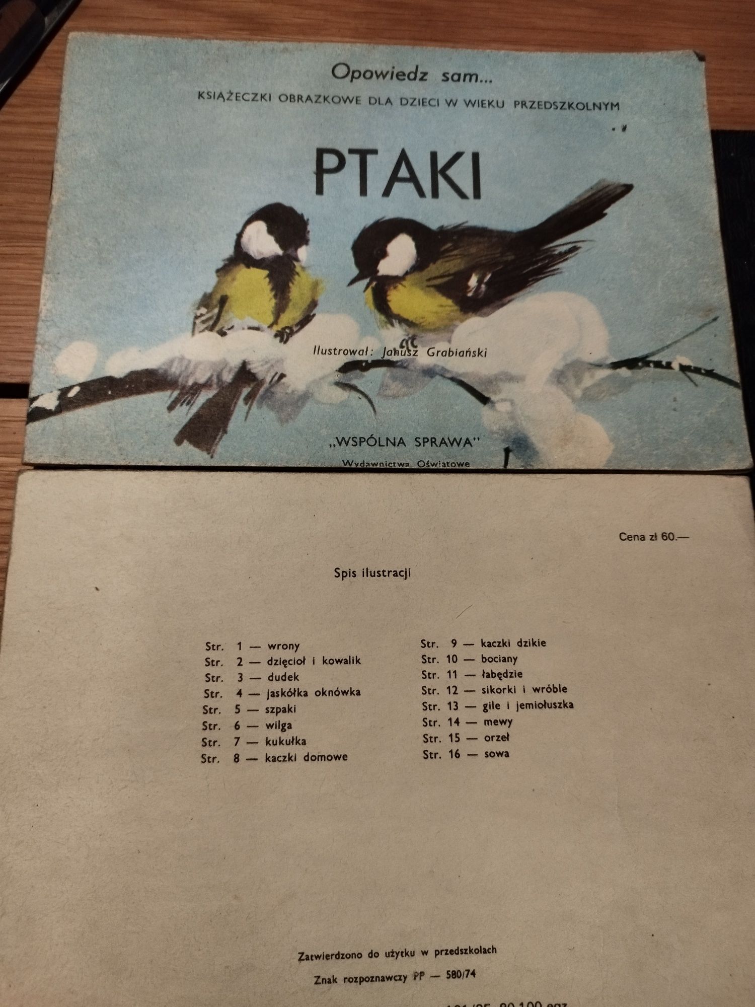 Książka dla dzieci Ptaki 85r.