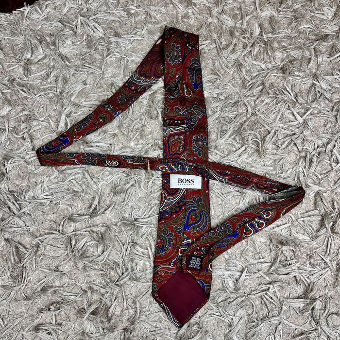 Hugo Boss Jedwab Krawat Baroque Luxury Casual