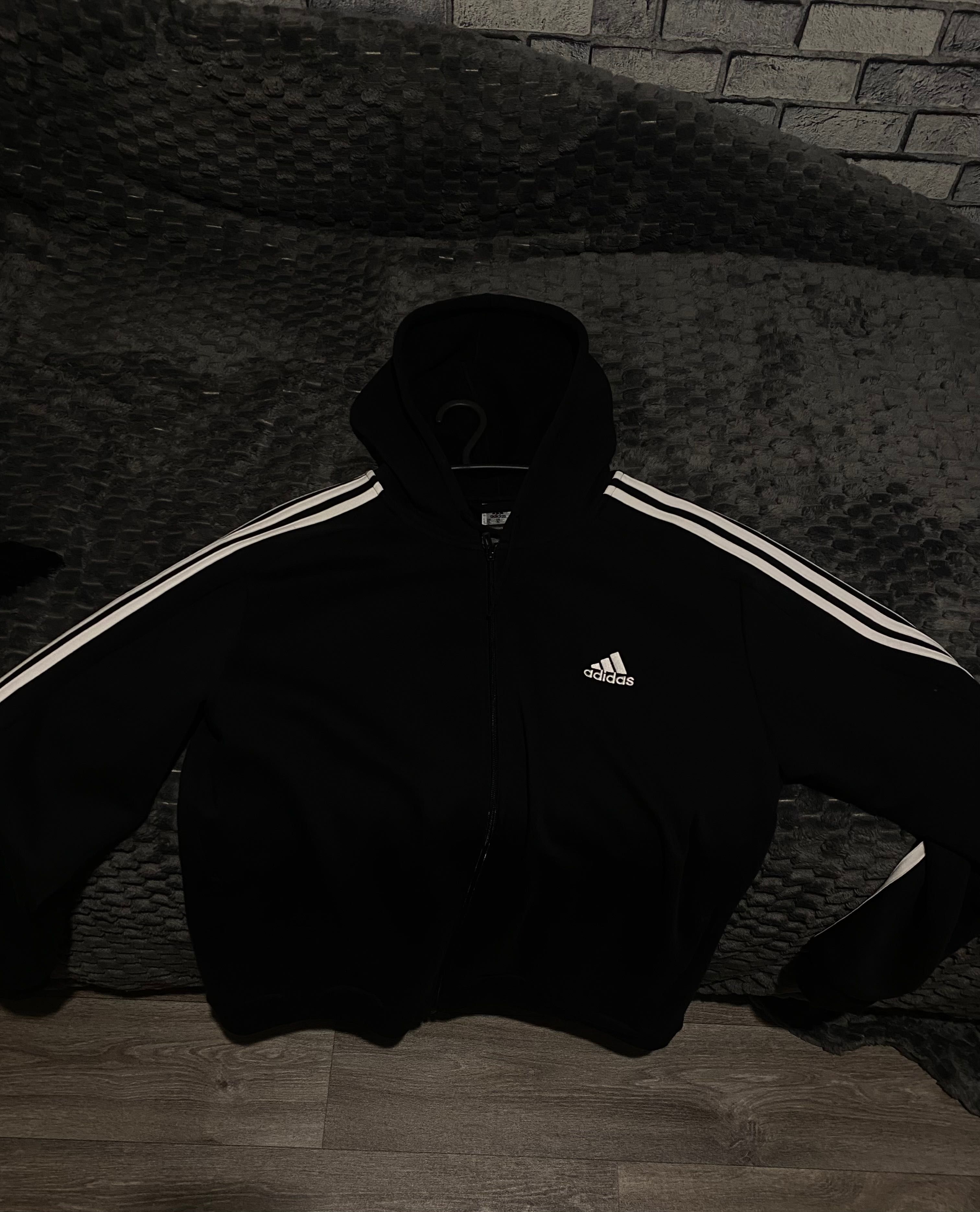 zip hoodie adidas black оригінал