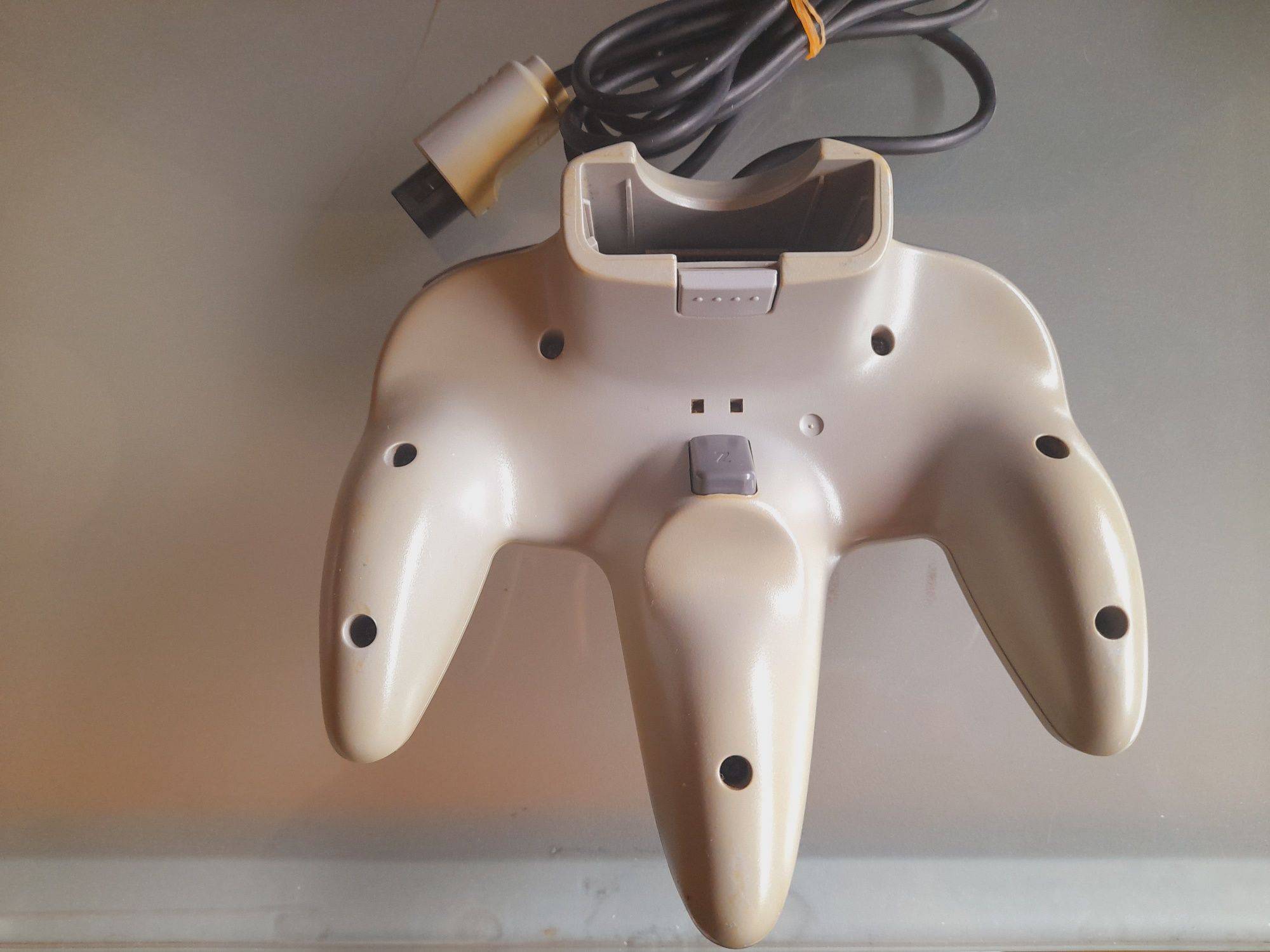 N64 - comando c/controller pak e fonte de alimentação