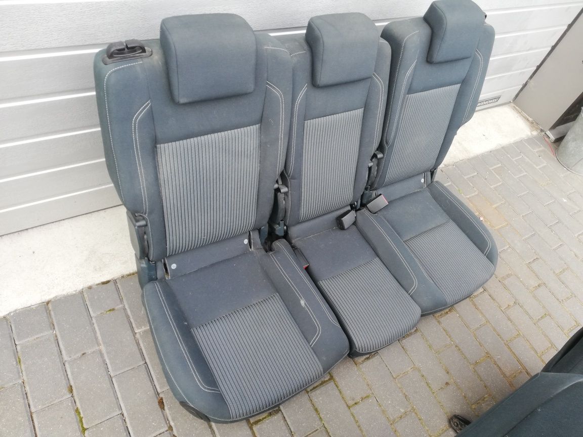 Fotele tył tylne kanapa 2 rząd Ford C-max mk2 II Titanium komplet 3szt