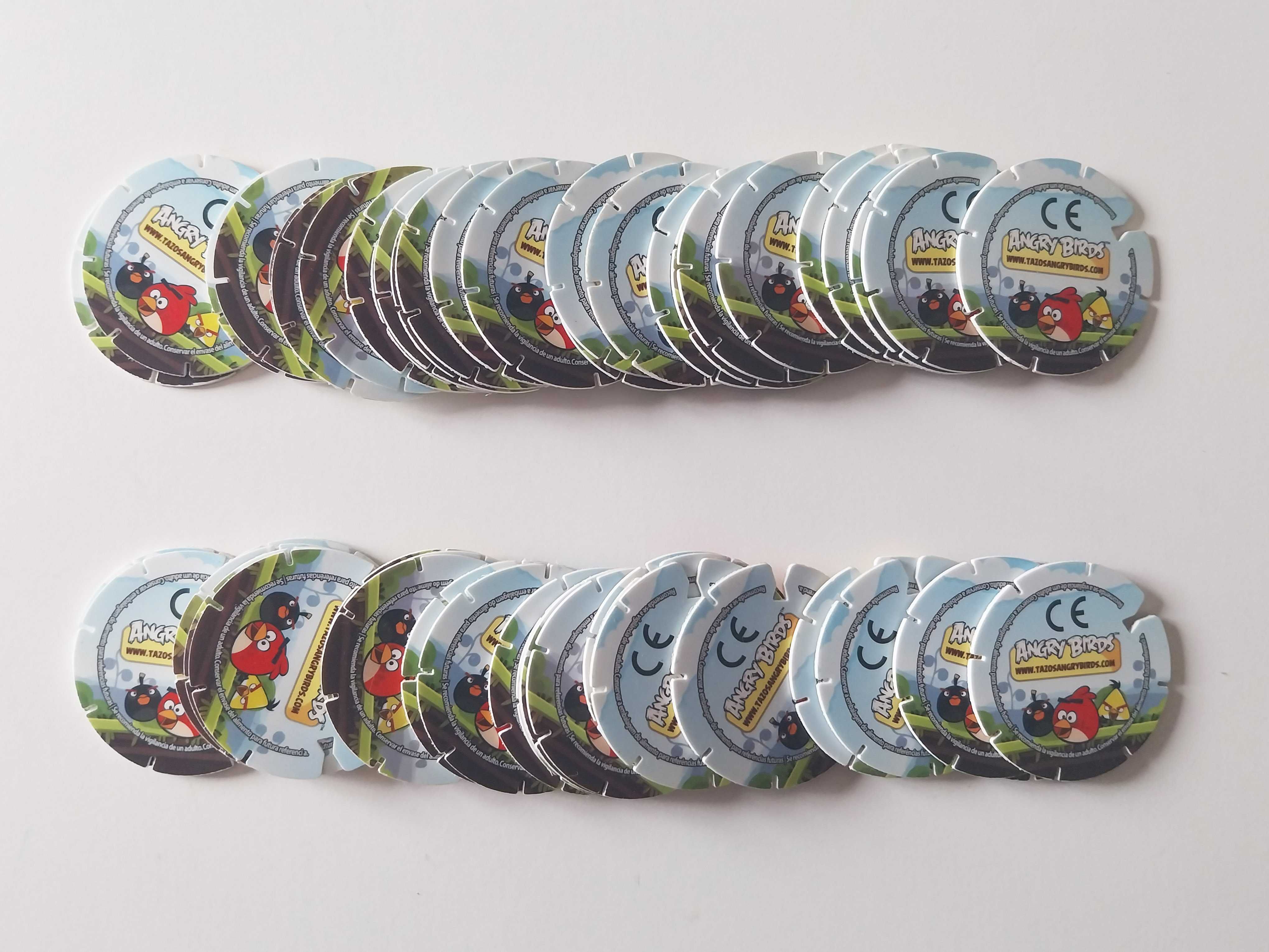 52 tazos ANGRY BIRDS (43 diferentes) | lote PepsiCo