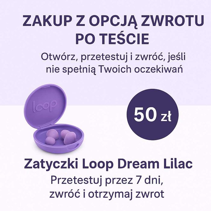 Przetestuj zatyczki do uszu Loop - WYPOŻYCZ. Nie kupuj w ciemno!