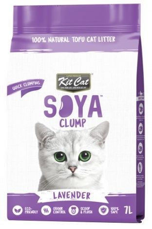 100% Naturalny żwirek sojowy dla kota - Kit Cat SoyaClump Lawenda 7L