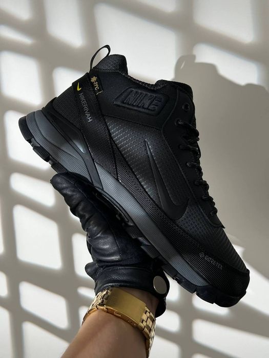 Чоловічі зимові кросівки Nike Rivah Black Grey Fur 41-46 р