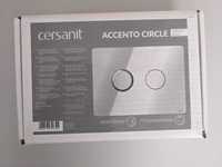 Przycisk pneumatyczny Cersanit Accento Circle chrom błyszczący