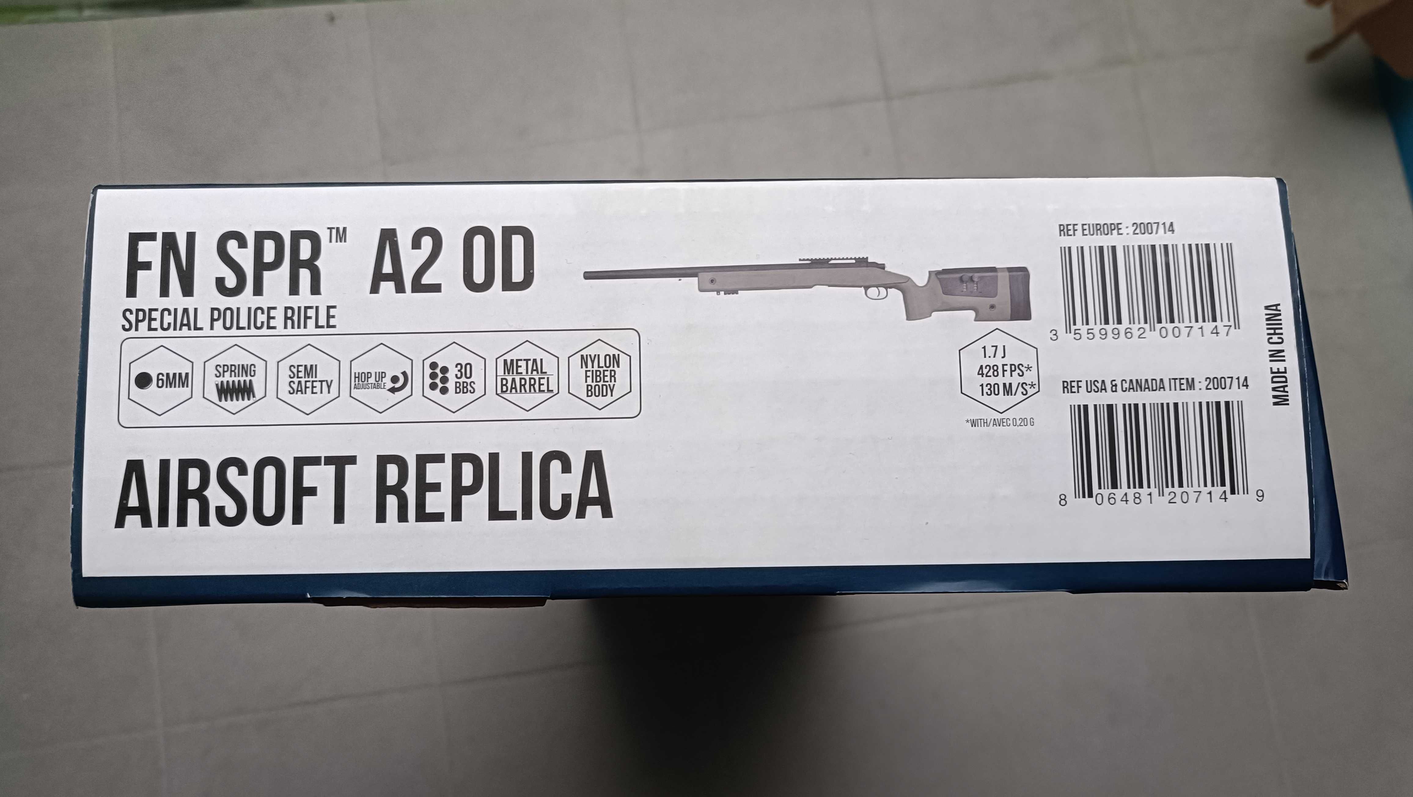 Réplica airsoft sniper de mola