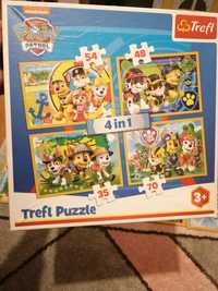 Puzzle Psi Patrol 4 w 1, wiek 3+