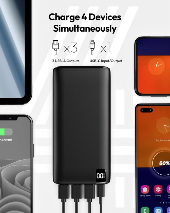 Павер банк.27000mAh PowerBank. Акумулятор.Зарядка.