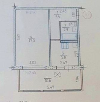 Продам квартиру 41 м2 по вул. Каденюка 24