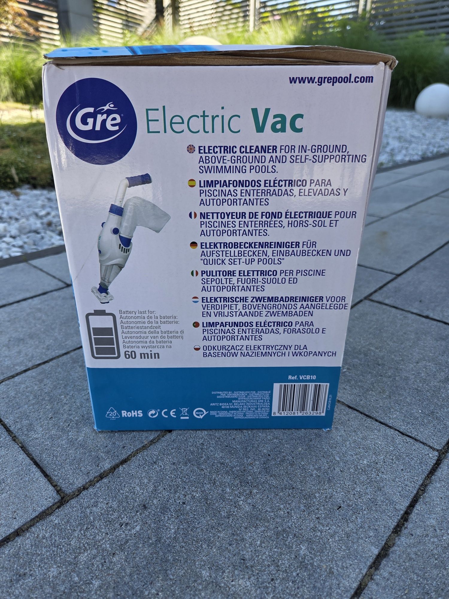 Odkurzacz basenowy  akumulatorowy GRE vcb10