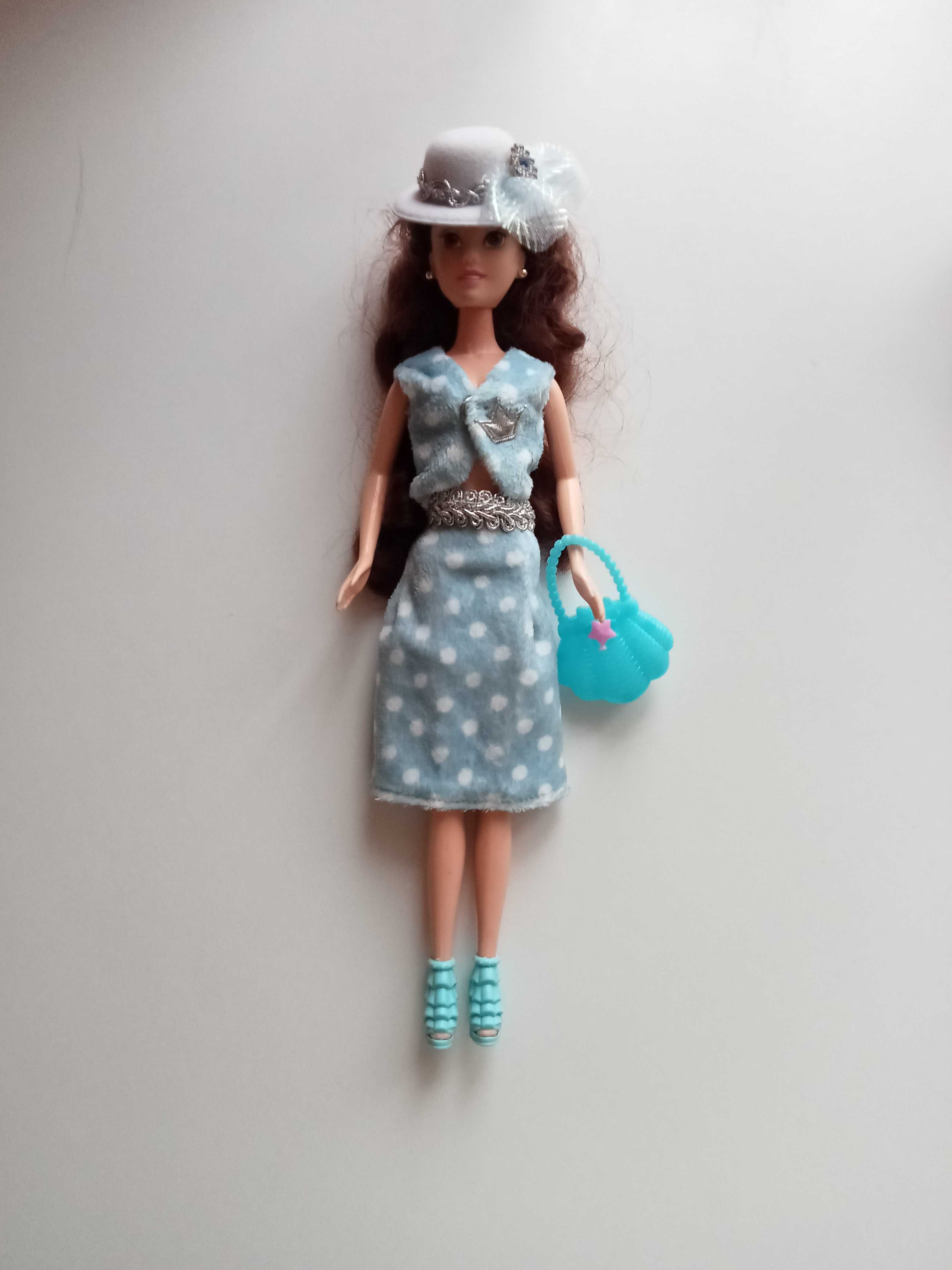 Ubranka dla lalki barbie zestawy z dodatkami: kapelusz buty torebka