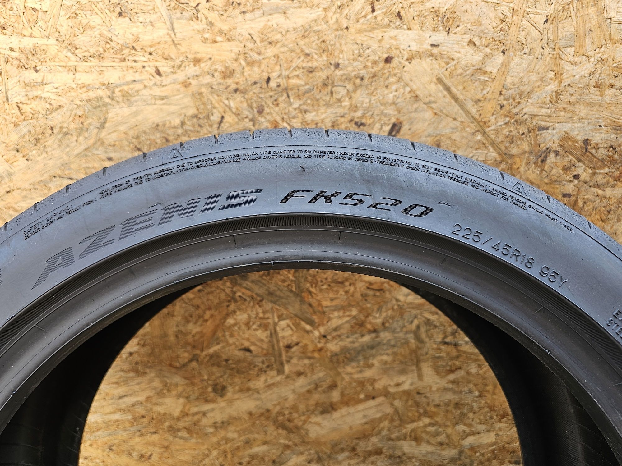 Idealne!!  2023rok!!  225/45 r18 Falken Azenis