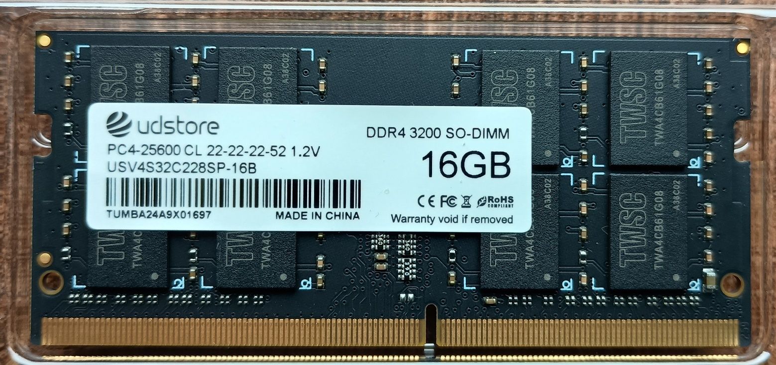 Pamięć RAM DDR4 SODIMM 16GB do laptopa/mini pc