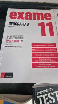 vendo livro exame português 12° e de geografia A 11°