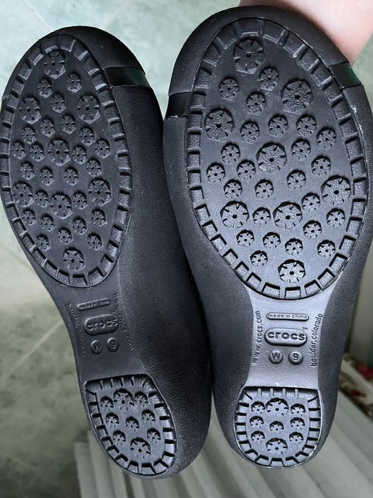 Baleriny ocieplane Crocs W 9 wkładka ok.25 cm.