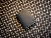 Skórzane etui na karty, smukły portfel EDC, kompaktowy portfel Bifold
