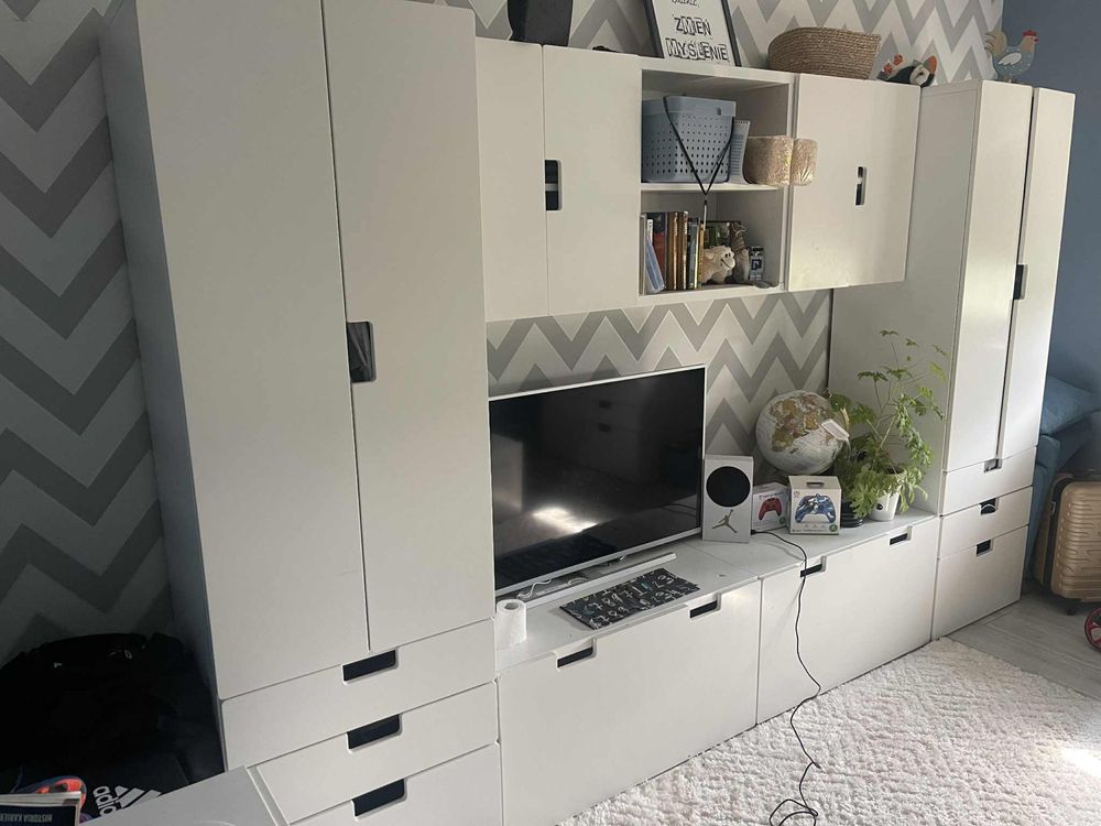 Meble Ikea scianka 2 komody z szufladami i biurko