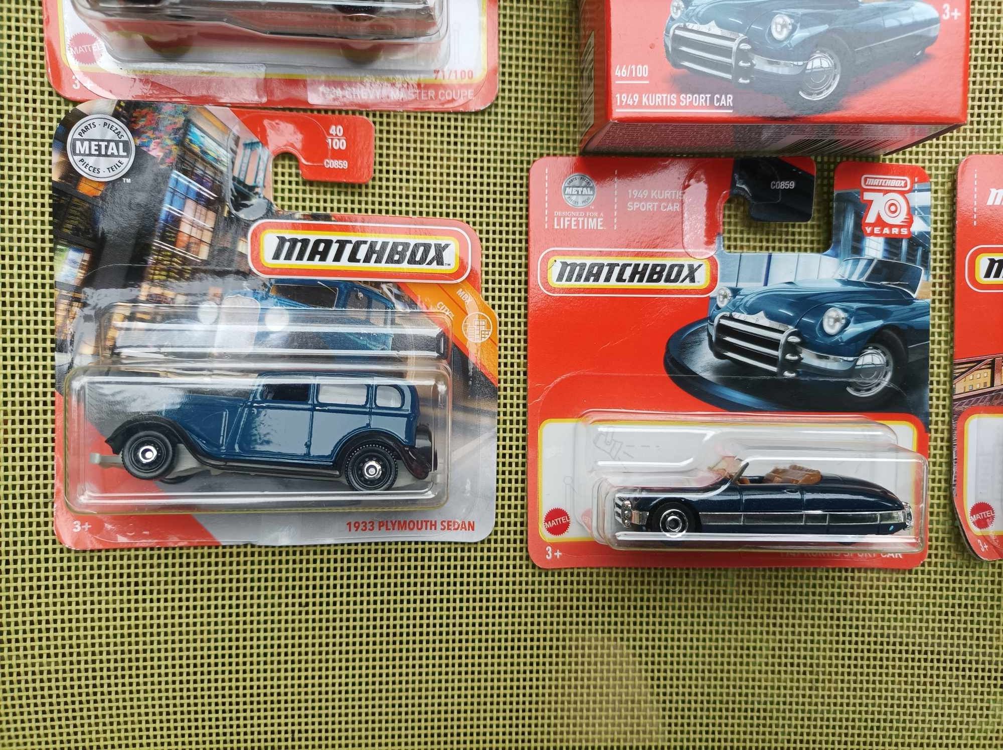 10 modeli amerykańskich samochodów retro z lat 30-70 z Matchebox