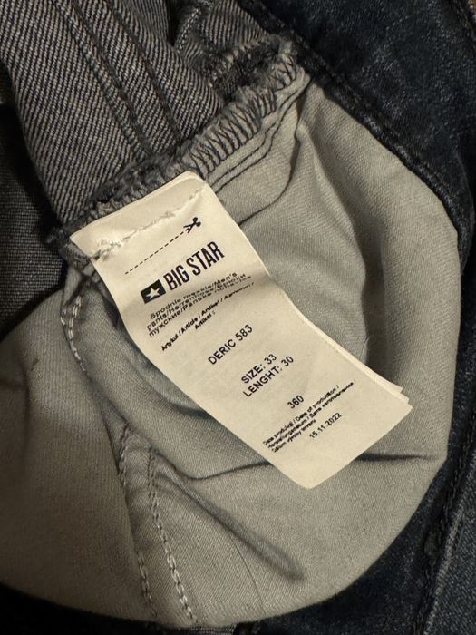 Spodnie męskie rurki Big Star Skinny W33 L30