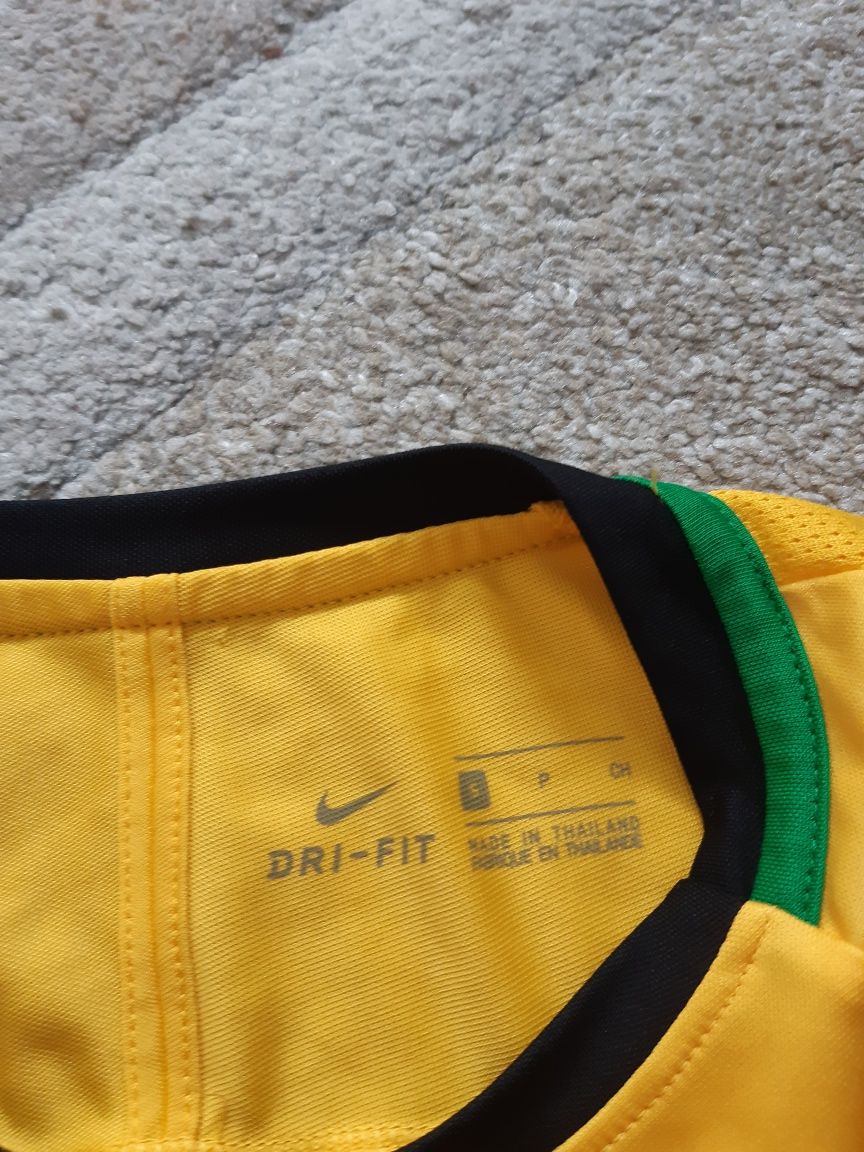 Nike Dri-Fit S męska koszulka bluzka sportowa żółta