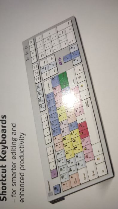 klawiatura logickeyboard montaż filmów adobe premiere davinci resolve