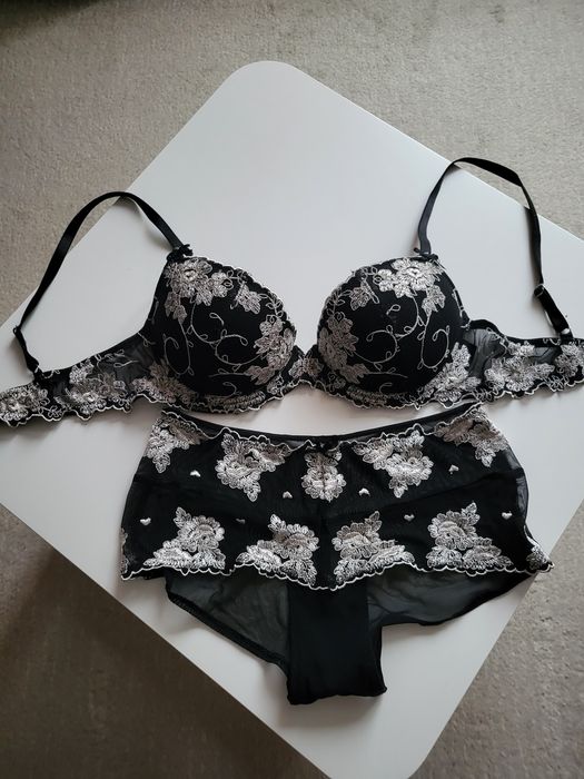 Biustonosz push up h&m 75B + majtki rormiar S