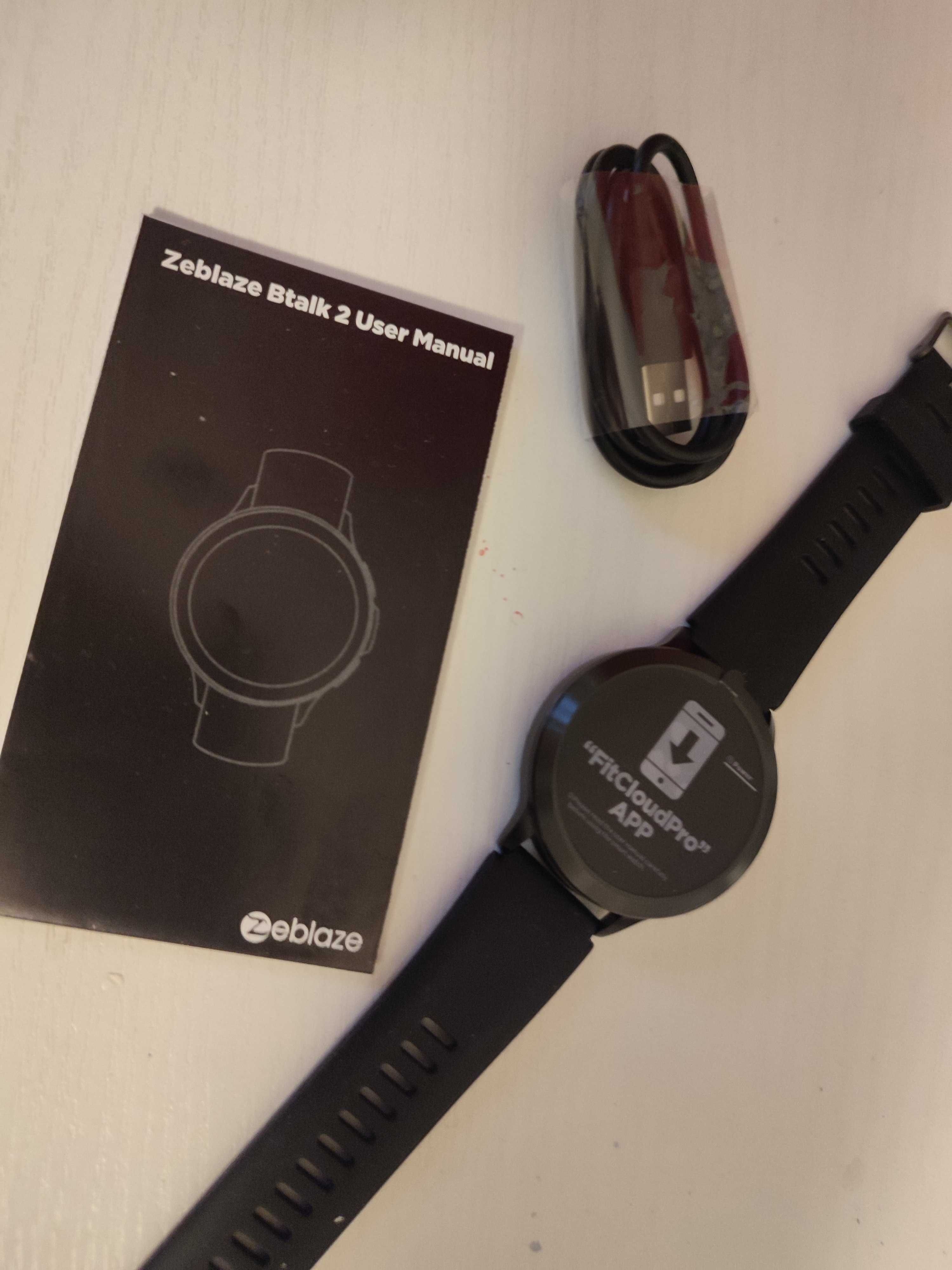 Zablaze Btalk 2 Smartwatch wyświetlacz AMOLED połączenia Bluetooth