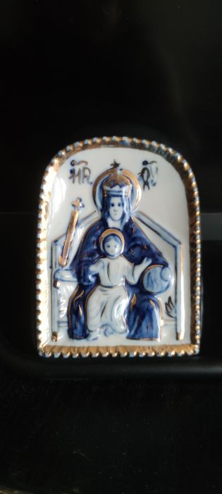 Иконка фарфоровая GZHEL. Статуэтка Дева Мария